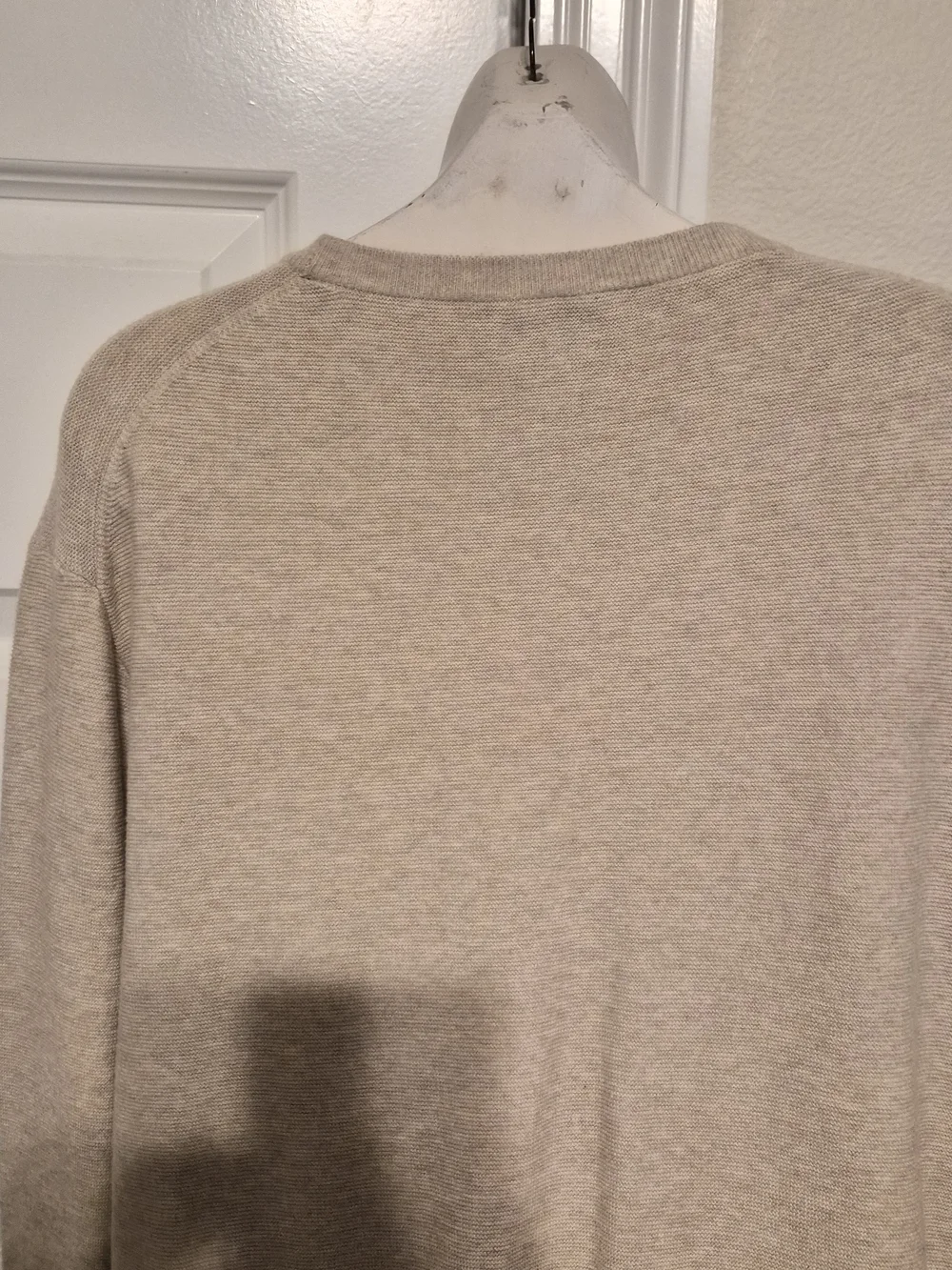 J.Crew Men's Beige 100% Cotton Crewneck Sweater Size XL H6060 HO18